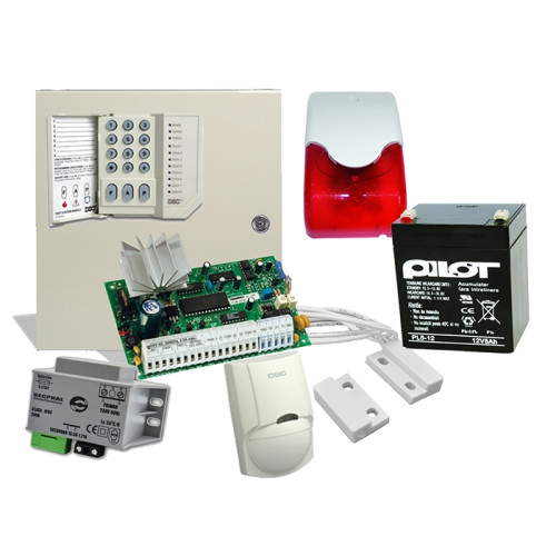 Kit alarmă efracție DSC sirenă interioară KIT 585 INT