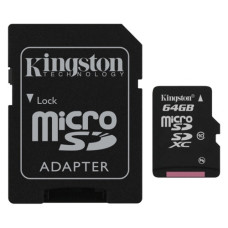CARD MicroSD KINGSTON, 64 GB