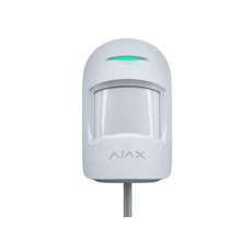 Detector PIR de mișcare cablat AJAX COMBIPROTECT FIBRA (WHT)