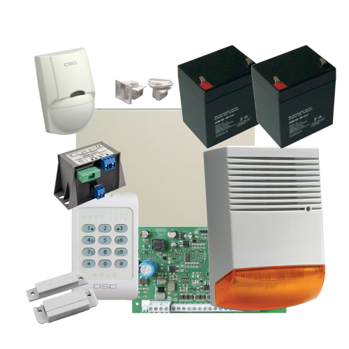 Kit alarmă efracție DSC sirenă exterioară KIT 1404 EXT