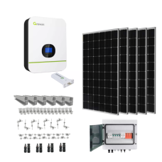 Kit complet invertor 5kW OFF GRID, 10 panouri + modul Wifi-F inclus