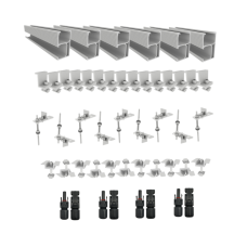 Kit structură montaj 5kW, amplasare pe 2 stringuri