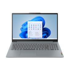 Laptop Lenovo IdeaPad Slim 3 15IRU8, 15.6" FHD (1920x1080) IPS 300nits Anti-glare, Intel® Core i3-1315U, 6C (2P + 4E) / 8T, P-core 1.2 / 4.5GHz, E-core 0.9 / 3.3GHz, 10MB, video Integrated Intel® UHD Graphics, RAM 1x 8GB Soldered LPDDR5-4800; Memory 