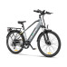 Bicicleta electrica Ulzomo Metro 26 E-bike, 250W, 36V 17Ah, autonomie 100km, viteza maxima 25km/h, Grey, 26''