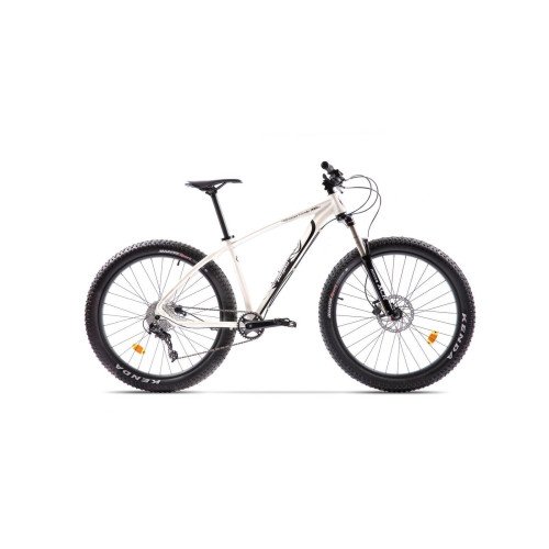 BICICLETA PEGAS DRUMURI GRELE PRO 2017, CADRU ALUMINIU M-17 INCH, 10 VITEZE, ROTI 27.5PLUS, ALB NEGRU