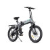 Bicicleta electrica pliabila Ulzomo Ridge 20 E-bike, 250W, 36V 15.6Ah, autonomie 60km, viteza maxima 25km/h, Gray, 20''