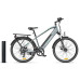 Bicicleta electrica Ulzomo Metro 26 E-bike, 250W, 36V 17Ah, autonomie 100km, viteza maxima 25km/h, Grey, 26''