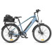 Bicicleta electrica Ulzomo Metro 26 E-bike, 250W, 36V 17Ah, autonomie 100km, viteza maxima 25km/h, Blue, 26''