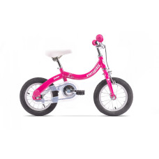 BICICLETA PEGAS SOIM 2IN1,ANGRENAJ DETASABIL, CADRU OTEL, MARIME CADRU 7.2 INCH, 1 VITEZA, ROTI 12 INCH, ROZ