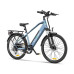 Bicicleta electrica Ulzomo Metro 26 E-bike, 250W, 36V 17Ah, autonomie 100km, viteza maxima 25km/h, Blue, 26''