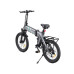 Bicicleta electrica pliabila Ulzomo Ridge 20 E-bike, 250W, 36V 15.6Ah, autonomie 60km, viteza maxima 25km/h, Gray, 20''