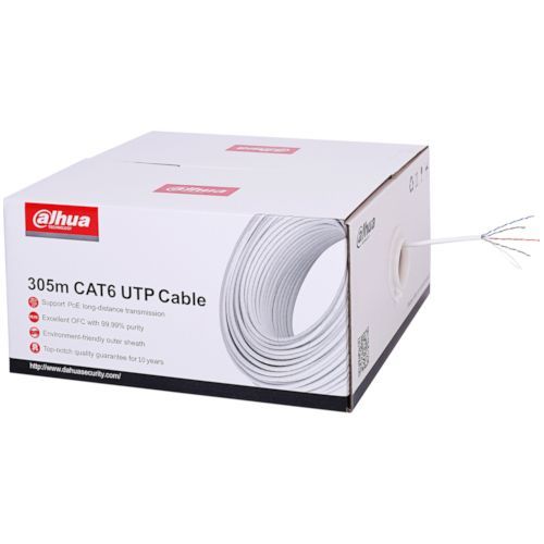 Accesoriu supraveghere Dahua Cablu UTP CAT6, Rola 305m