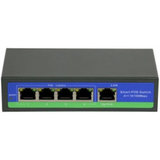 Switch BestNPS NPS0410FBL, 4+1 porturi 10/100Mbps, PoE, 78W