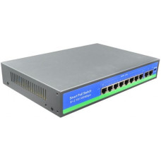Switch BestNPS NPS0820FBL, 8+2 porturi 10/100Mbps, PoE, 150W