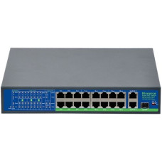 Switch BestNPS NPS1621GBL, 16+2 porturi Gigabit, 1x SFP, PoE, Max. 250W