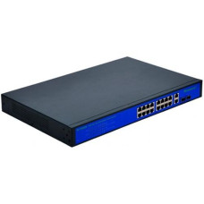 Switch BestNPS NPS1622GH, 16 porturi + 2 UP Link + 2 SFP, POE 10/100Mbps, 400W