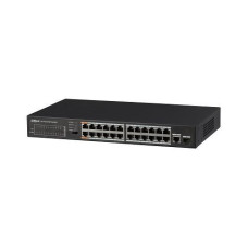 Switch Dahua PFS3125-24ET-190, 24-Port FE PoE+ 1-Port Gigabit Combo PoE Switch