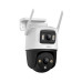 Camera supraveghere IP Wi-Fi cu lentila duala IMOU Cruiser Dual PT Full-Color IPC-S7XP-10M0WED, 5+5 MP, 2x 3.6 mm, IR/lumina alba 30 m, microfon si difuzor, slot card, auto smart tracking