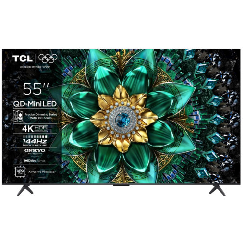 Televizor TCL Mini LED 55Q6C, 138 cm, Smart Google TV, 4K Ultra HD, (Model 2025)