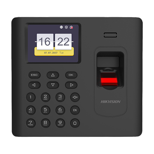Terminal standalone IP de pontaj cu cititor Amprenta, Card Mifare, Wi-Fi - HIKVISION